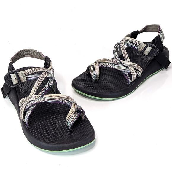 Chaco Womens ZX/2 Sandals Pixel Weave Classic Hiking Outdoor Gorpcore Toe Loop 8 - Picture 12 of 12